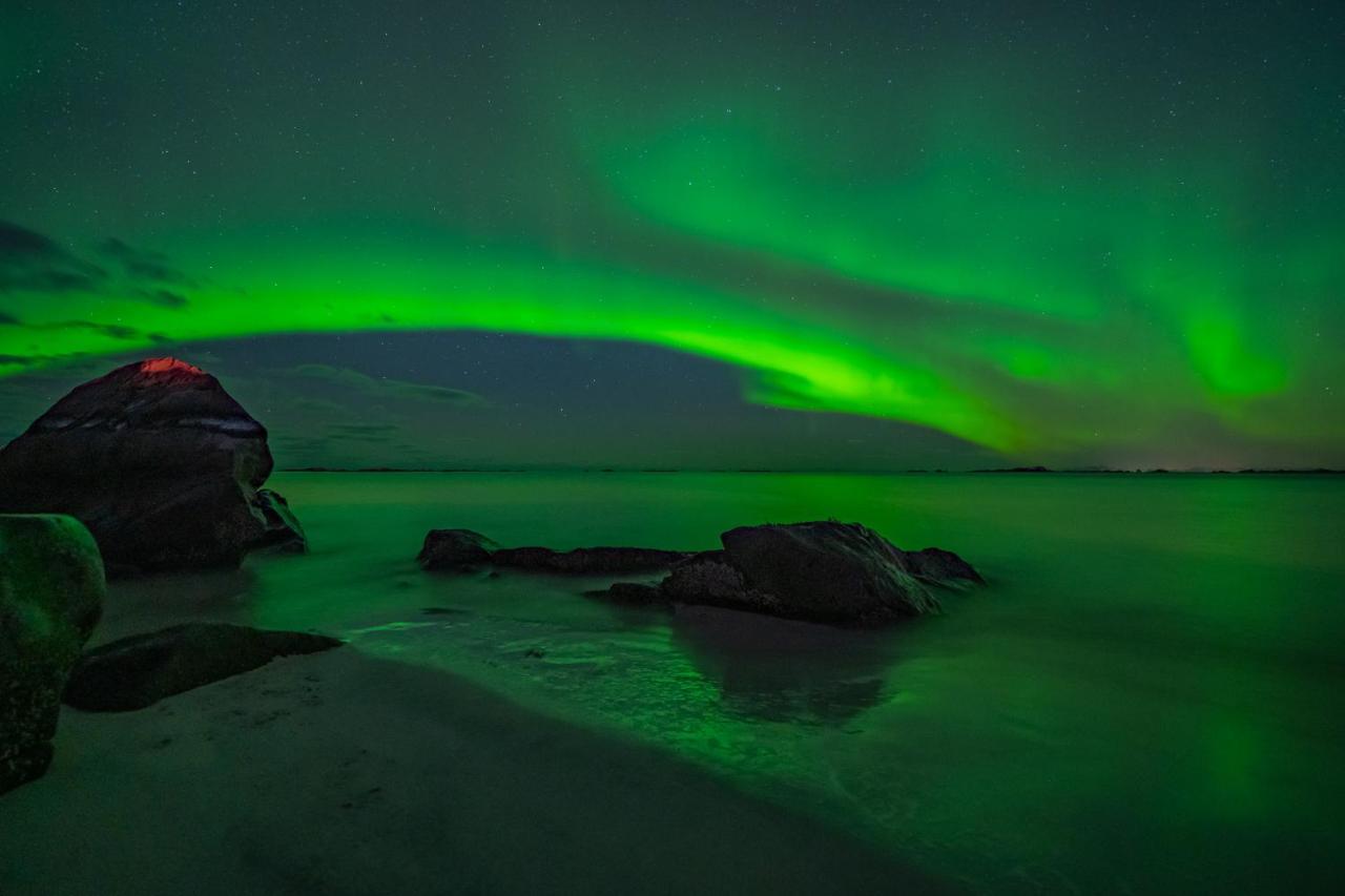 Feriehus Med Flott Havutsikt Ved Hauklandstranden ليكنيز المظهر الخارجي الصورة