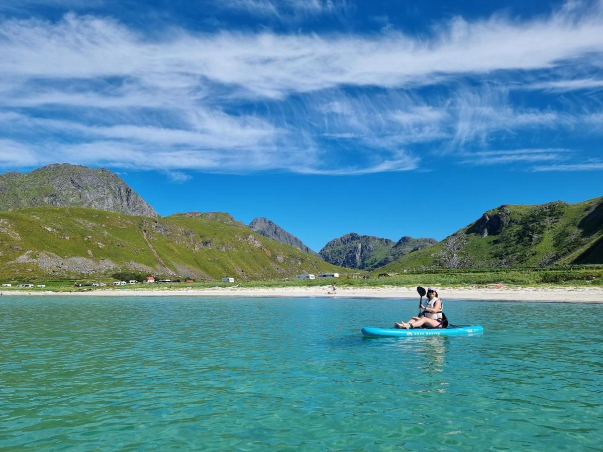 Feriehus Med Flott Havutsikt Ved Hauklandstranden ليكنيز المظهر الخارجي الصورة